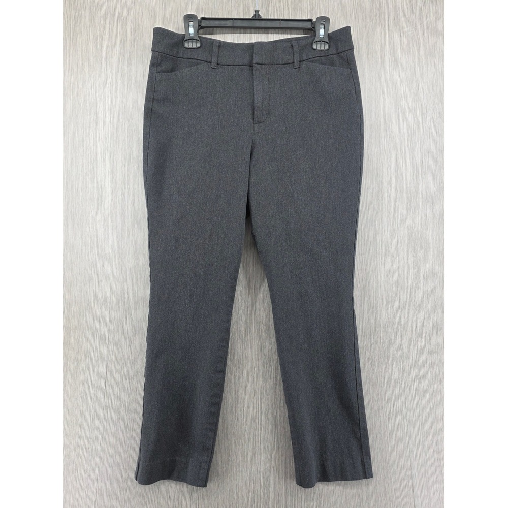 Old Navy Pixie Skinny Crop High Rise Gray Office Work Pants Womens 12